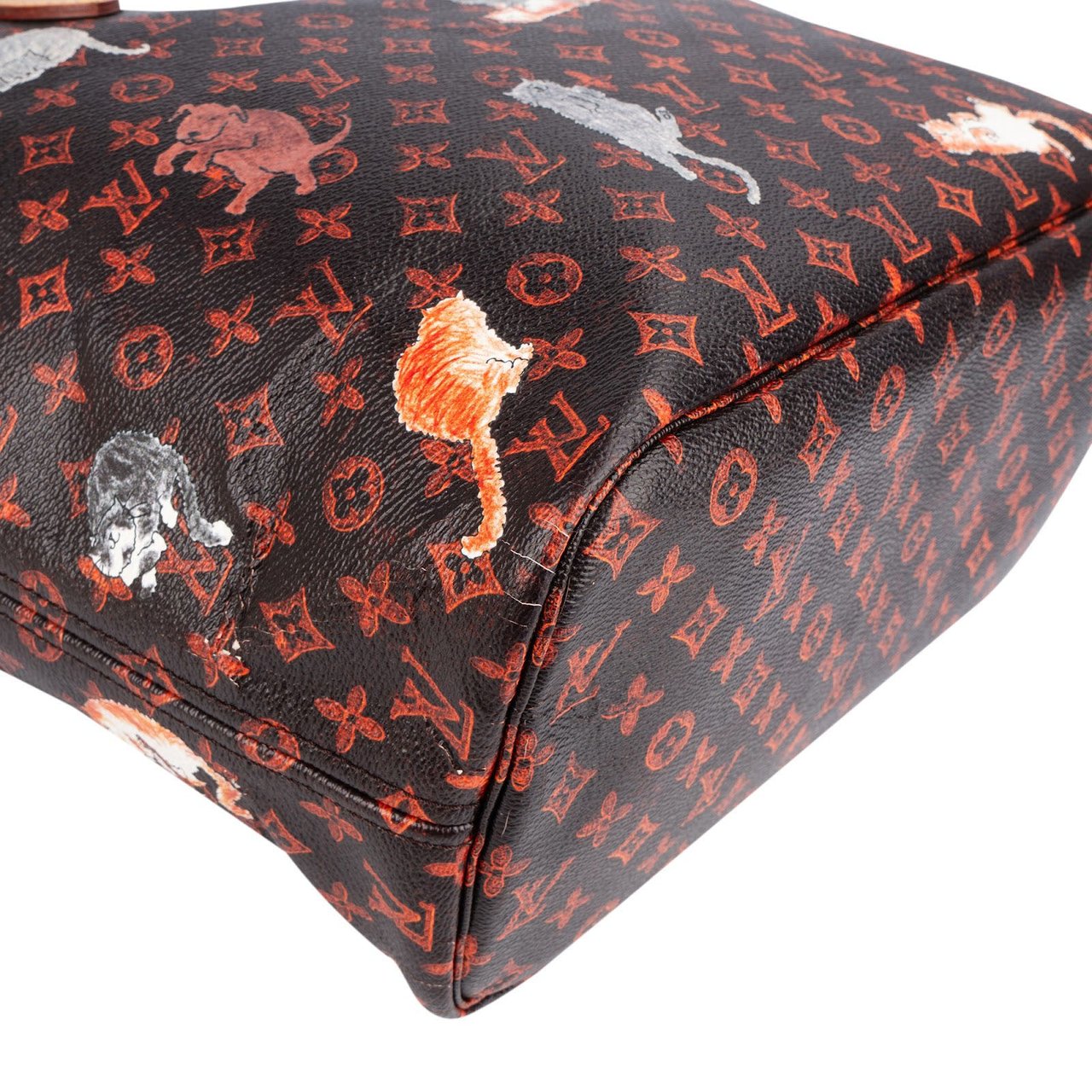 Louis Vuitton Louis Vuitton Limited Monogram Catogram Neverfull MM Shoulder Bag Bruin