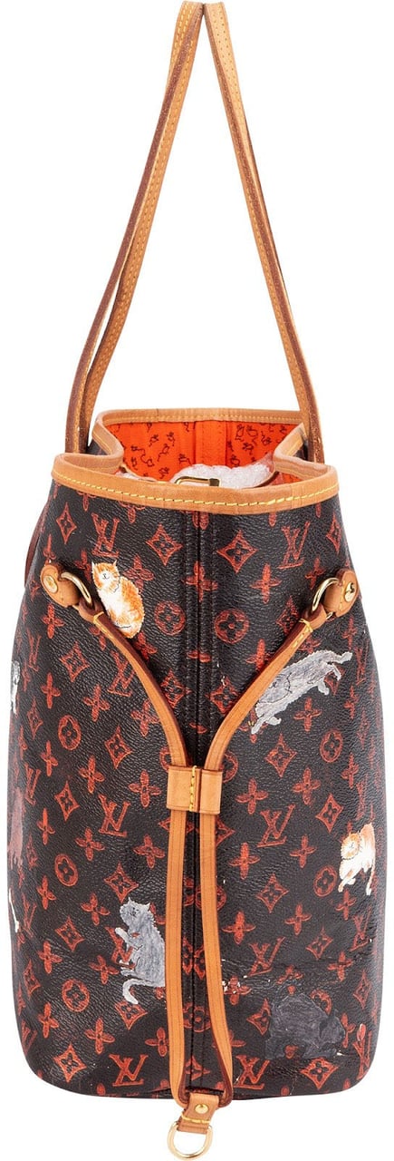 Louis Vuitton Louis Vuitton Limited Monogram Catogram Neverfull MM Shoulder Bag Bruin