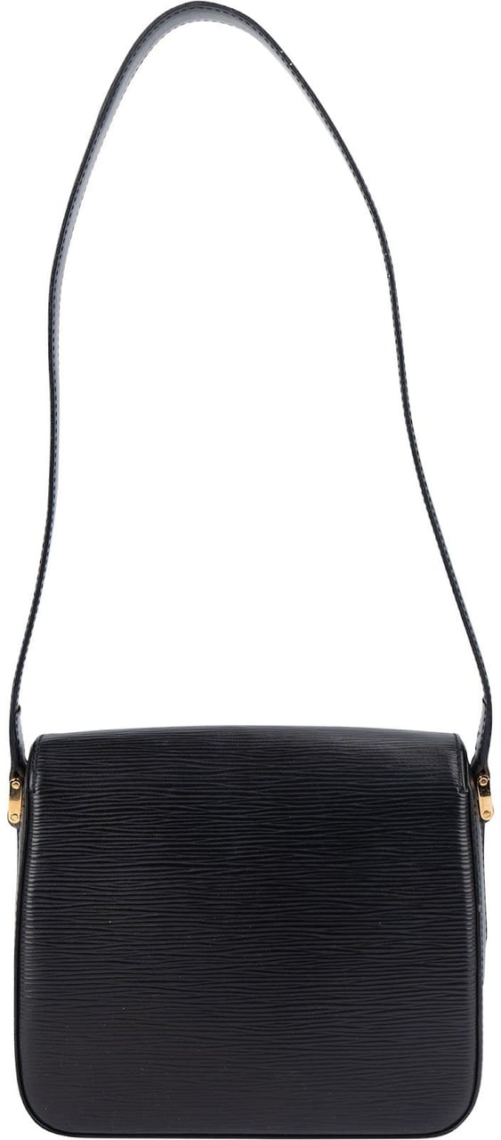 Louis Vuitton Louis Vuitton Noir Epi Leather Buci Shoulder Bag Zwart