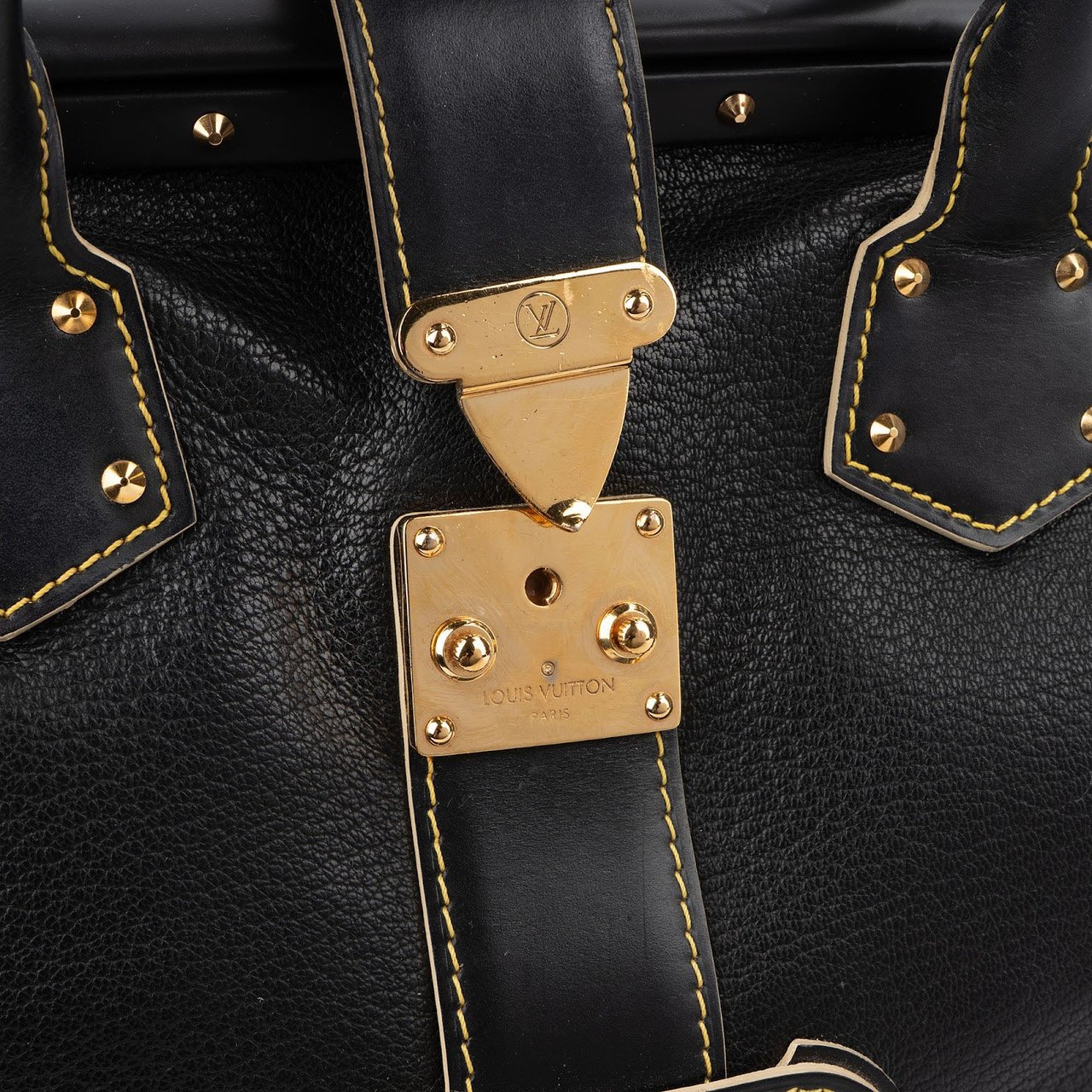 Louis Vuitton Louis Vuitton Black Leather Suhali L'ingenieux Handbag Zwart