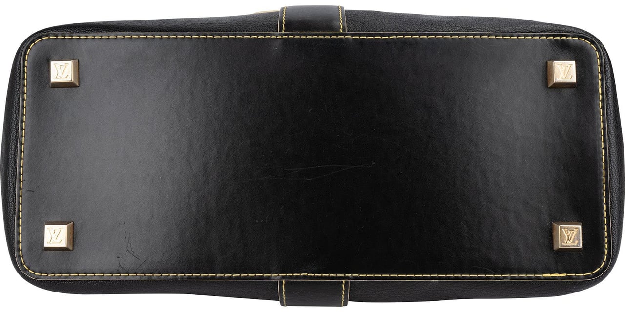 Louis Vuitton Louis Vuitton Black Leather Suhali L'ingenieux Handbag Zwart