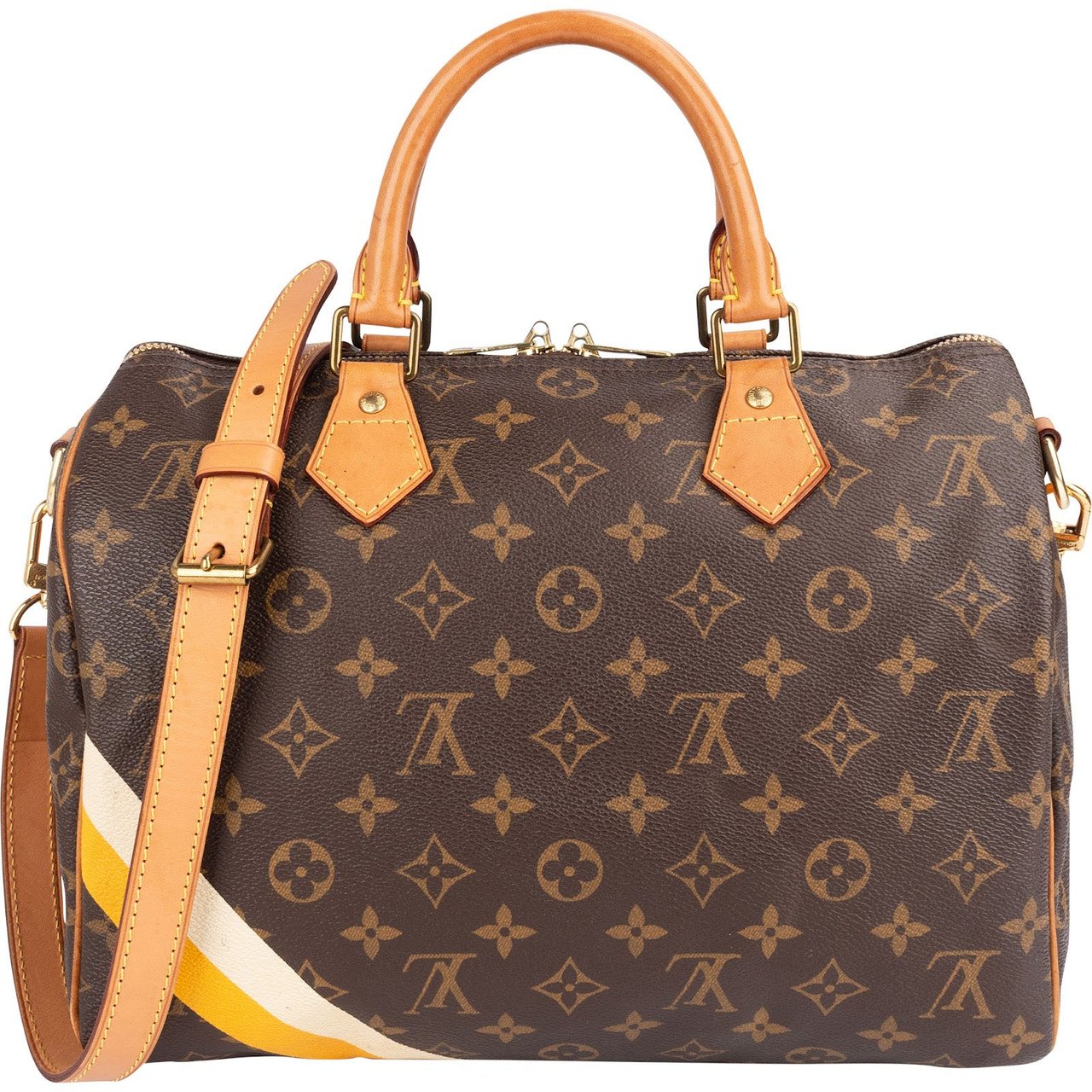 Louis Vuitton Louis Vuitton Monogram Canvas ID Speedy 30 Bandoulière Handbag Bruin