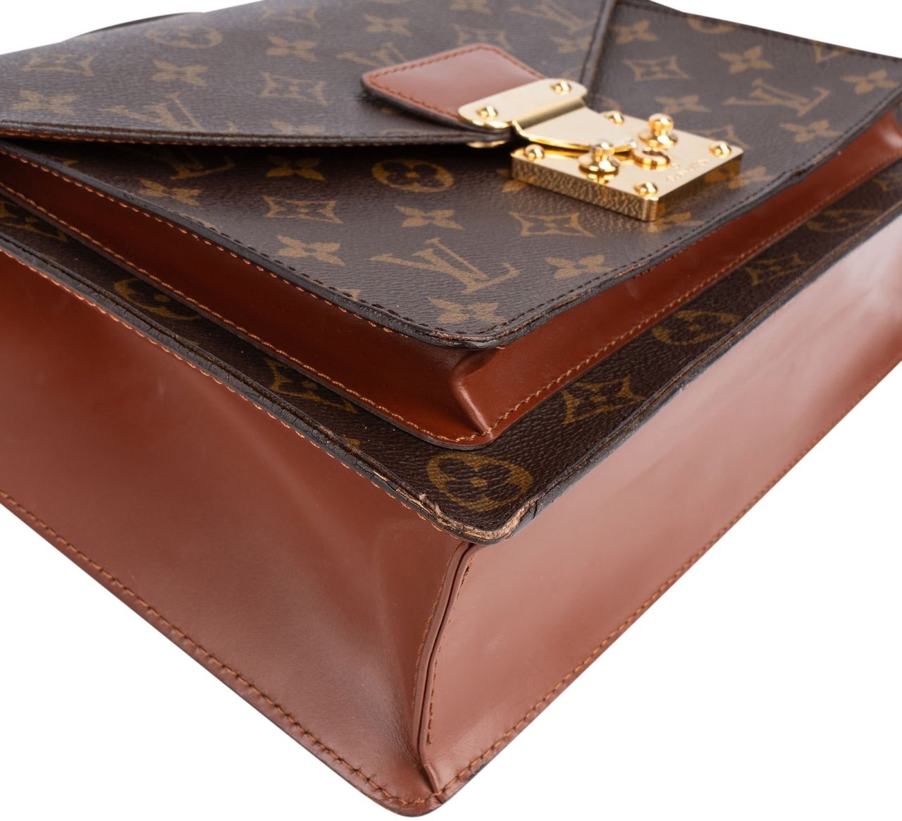 Louis Vuitton Louis Vuitton Monogram Canvas Monceau Handbag Bruin