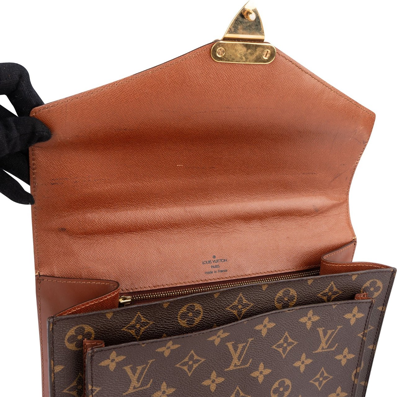 Louis Vuitton Louis Vuitton Monogram Canvas Monceau Handbag Bruin