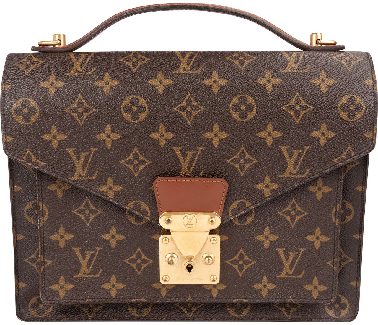 Louis Vuitton Louis Vuitton Monogram Canvas Monceau Handbag Bruin