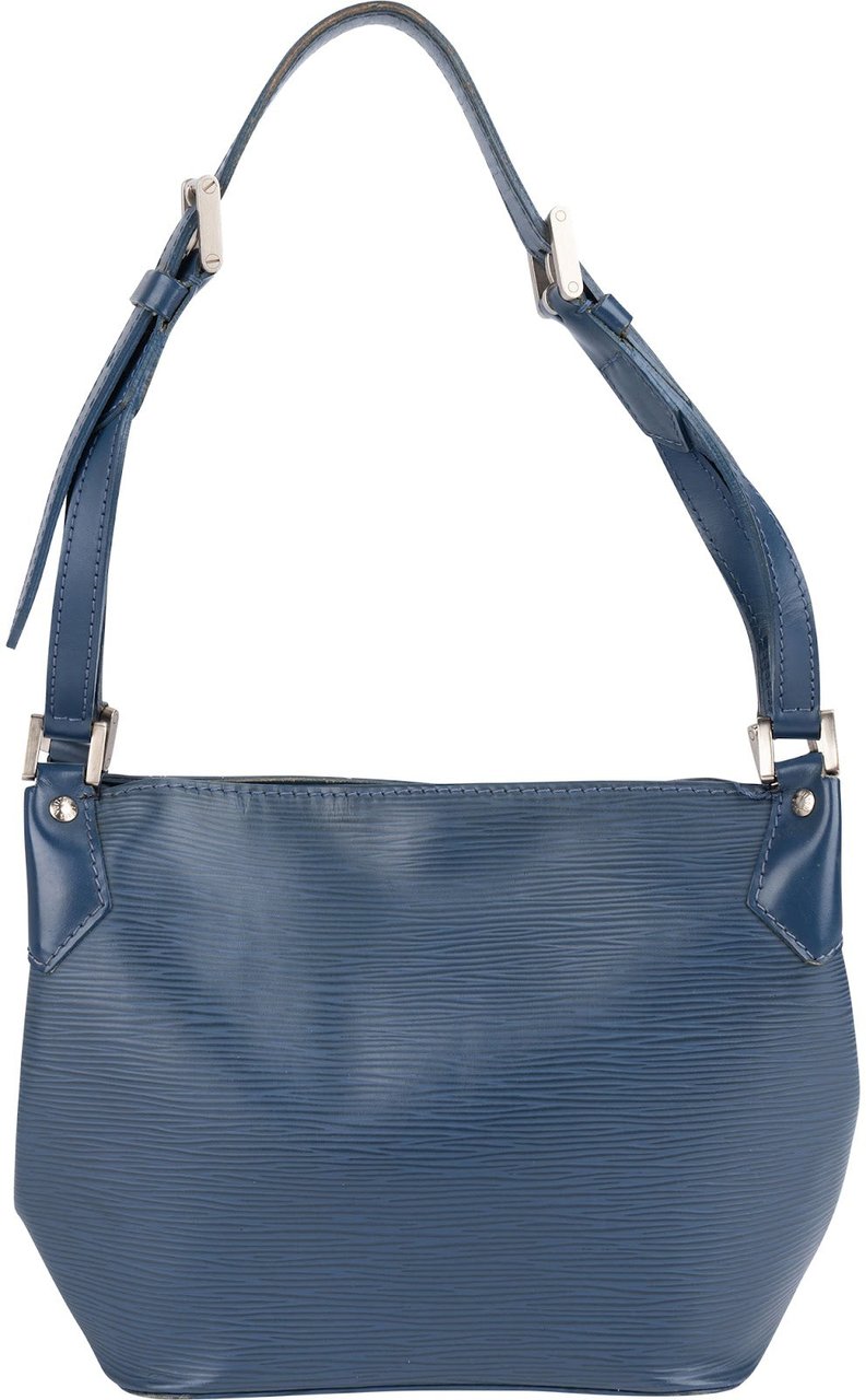 Louis Vuitton Louis Vuitton Blue Epi Leather Mandara PM Shoulder Bag Blauw