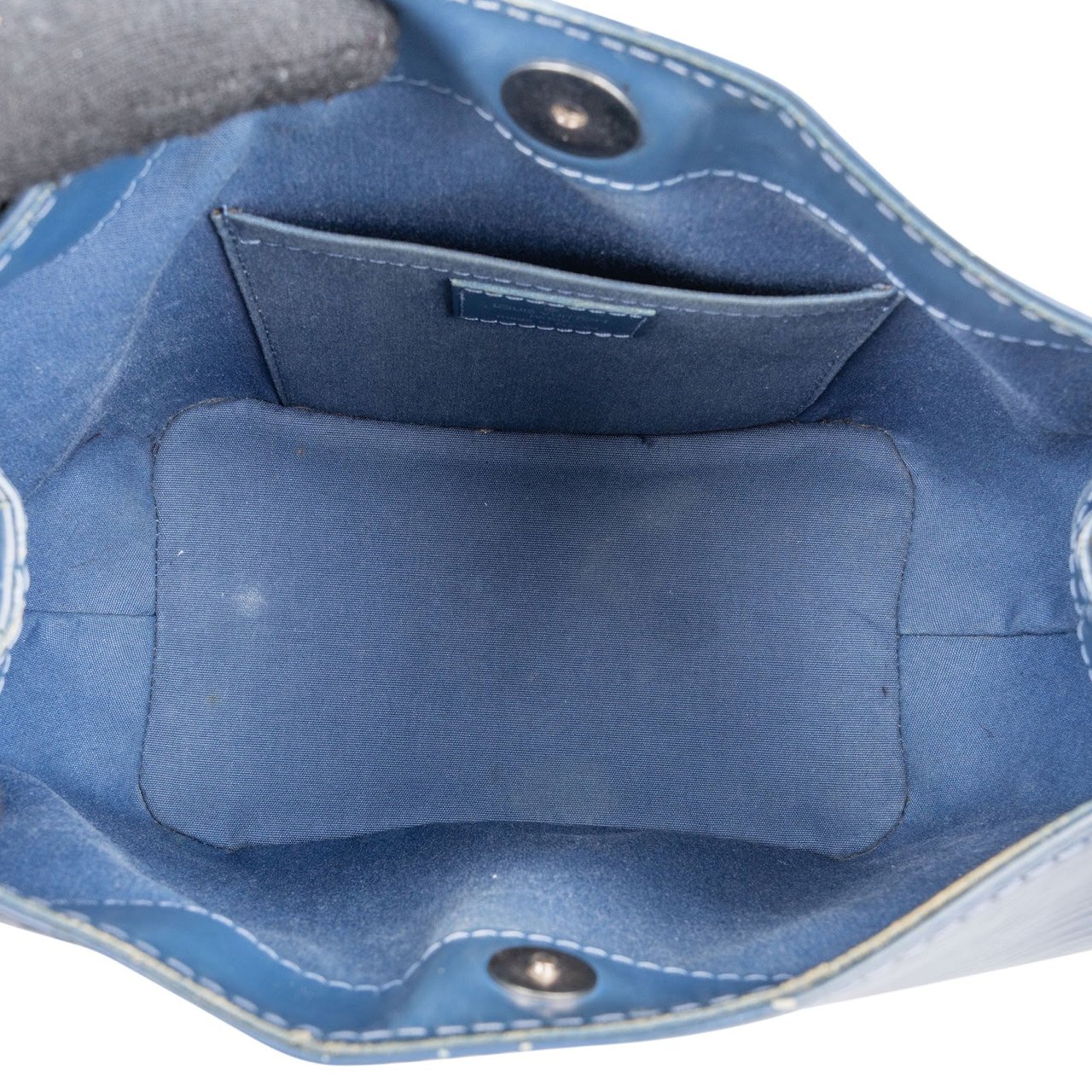 Louis Vuitton Louis Vuitton Blue Epi Leather Mandara PM Shoulder Bag Blauw
