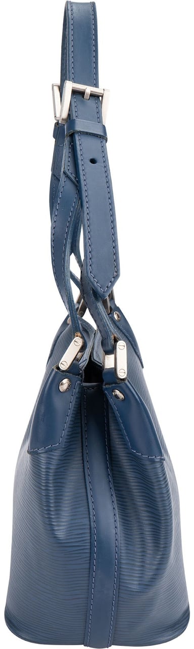 Louis Vuitton Louis Vuitton Blue Epi Leather Mandara PM Shoulder Bag Blauw