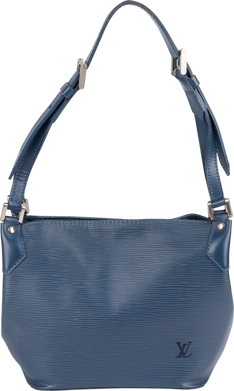 Louis Vuitton Louis Vuitton Blue Epi Leather Mandara PM Shoulder Bag Blauw