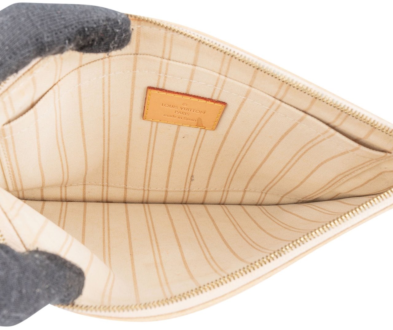 Louis Vuitton Louis Vuitton Monogram Damier Azur Canvas Neverfull Pochette Clutch Divers