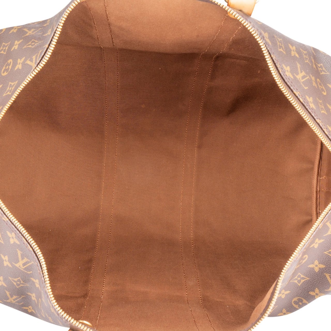 Louis Vuitton Louis Vuitton Monogram Canvas Keepall 55 Bandoulière Travel Bag Bruin