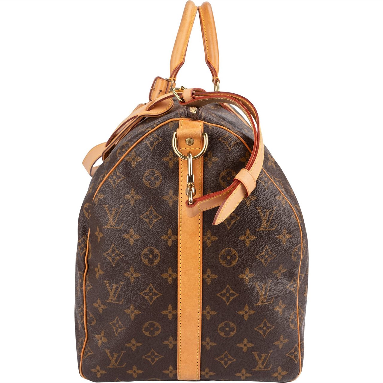 Louis Vuitton Louis Vuitton Monogram Canvas Keepall 55 Bandoulière Travel Bag Bruin