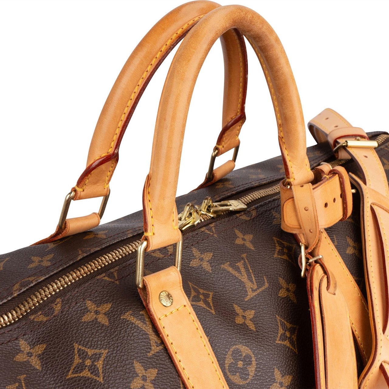 Louis Vuitton Louis Vuitton Monogram Canvas Keepall 55 Bandoulière Travel Bag Bruin