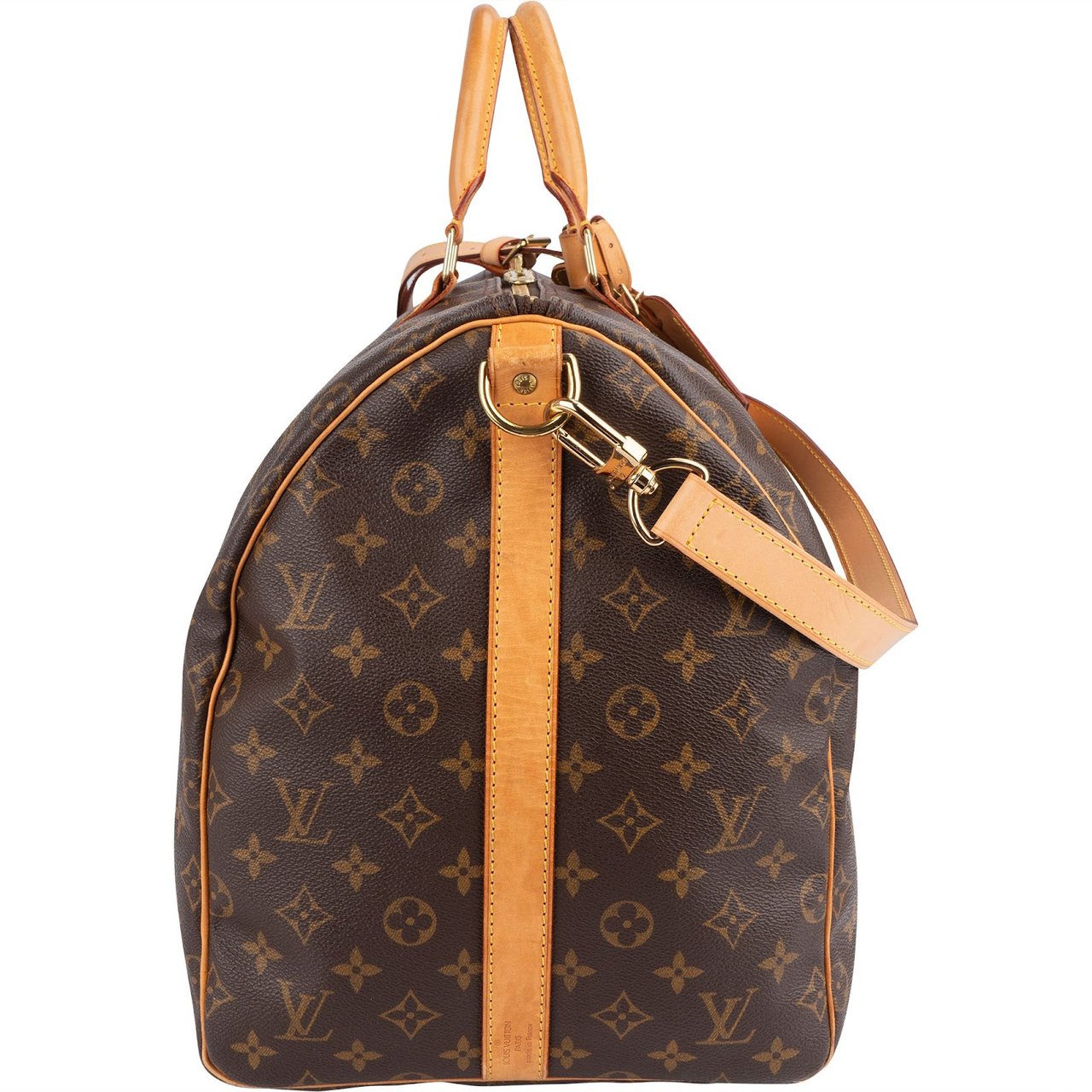 Louis Vuitton Louis Vuitton Monogram Canvas Keepall 55 Bandoulière Travel Bag Bruin