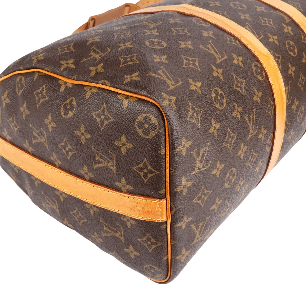 Louis Vuitton Louis Vuitton Monogram Canvas Keepall 45 Bandoulière Travel Bag Bruin