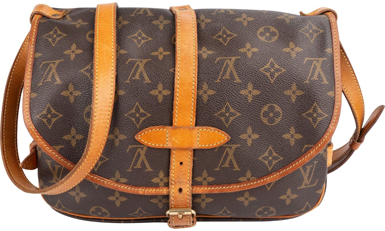 Louis Vuitton Louis Vuitton Monogram Canvas Saumur 30 Crossbody Bag Bruin