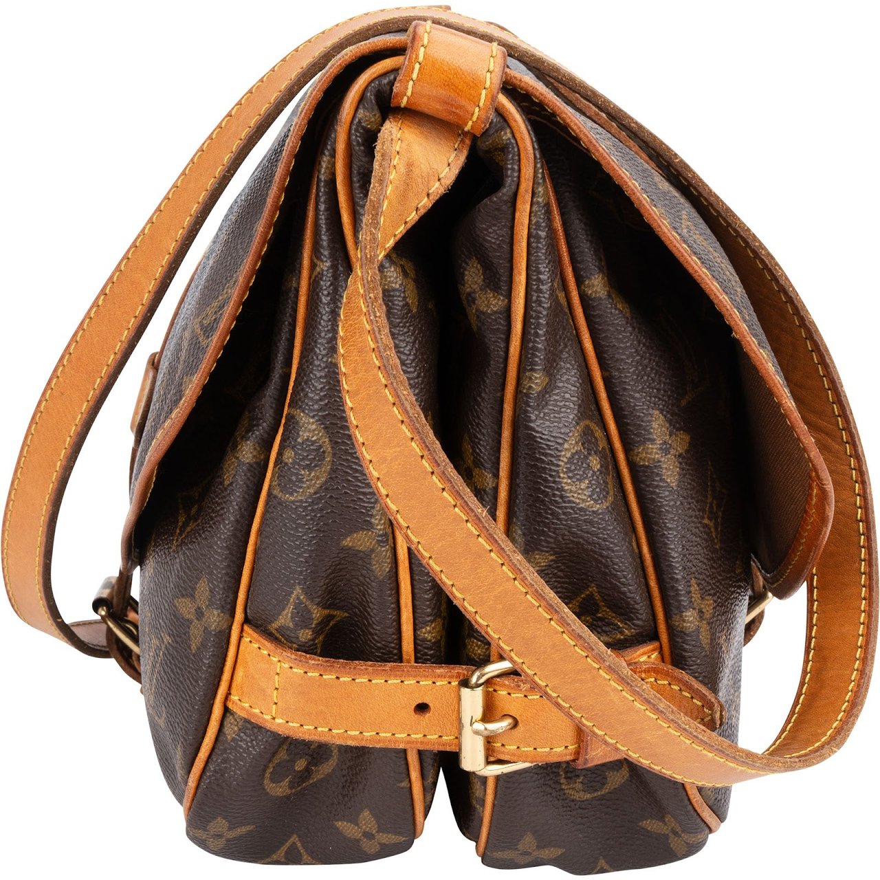 Louis Vuitton Louis Vuitton Monogram Canvas Saumur 30 Crossbody Bag Bruin