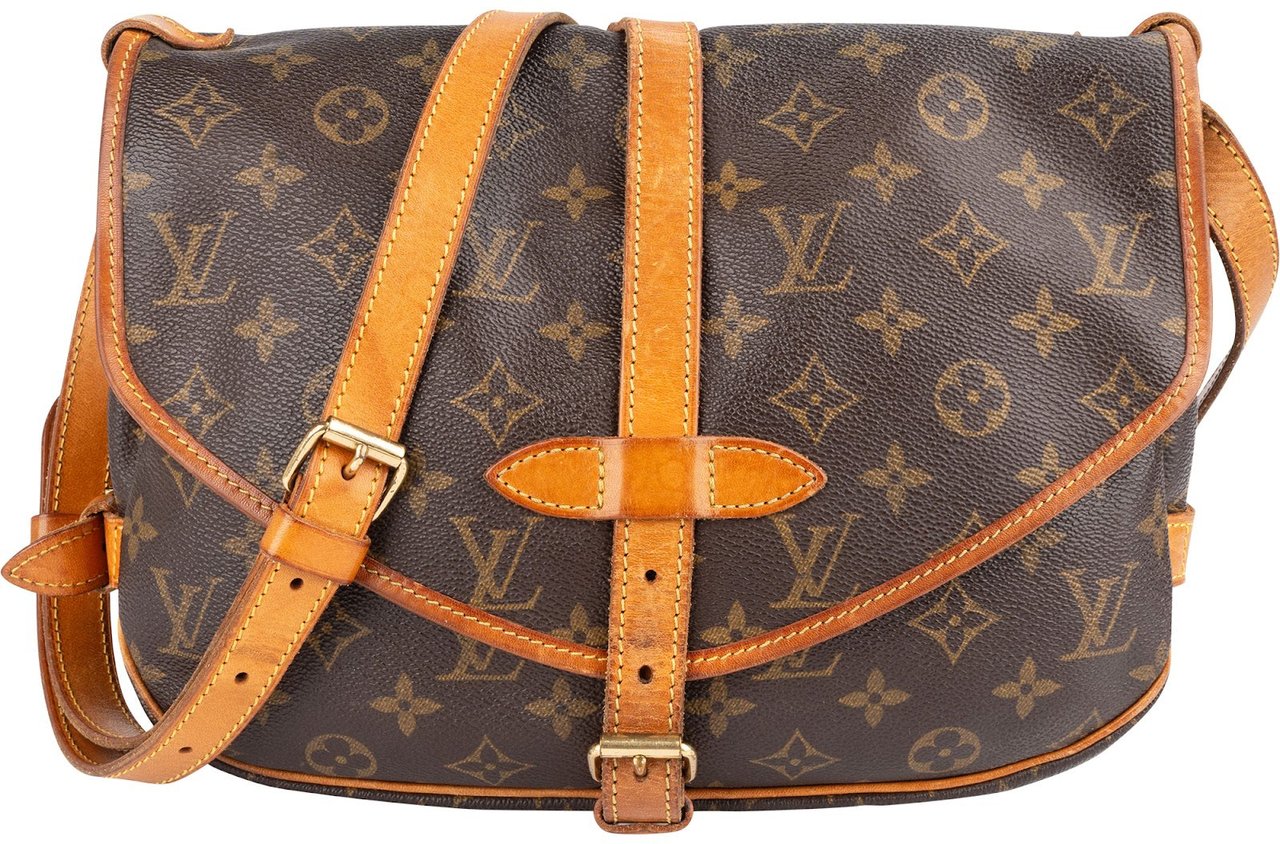 Louis Vuitton Louis Vuitton Monogram Canvas Saumur 30 Crossbody Bag Bruin