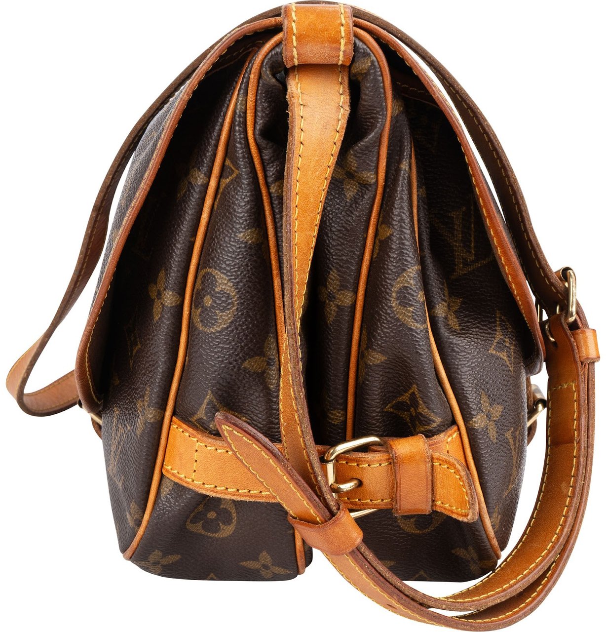 Louis Vuitton Louis Vuitton Monogram Canvas Saumur 30 Crossbody Bag Bruin