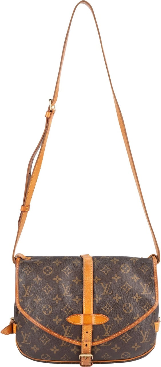 Louis Vuitton Louis Vuitton Monogram Canvas Saumur 30 Crossbody Bag Bruin