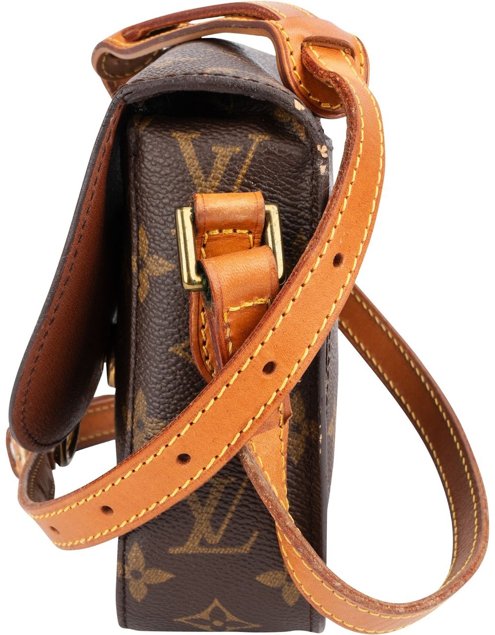 Louis Vuitton Louis Vuitton Canvas Monogram Saint Cloud PM Crossbody Bag Bruin