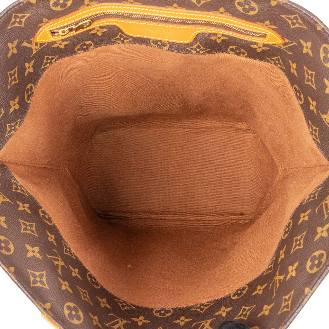 Louis Vuitton Monogram Canvas Sac Shopping Shoulder Bag Bruin