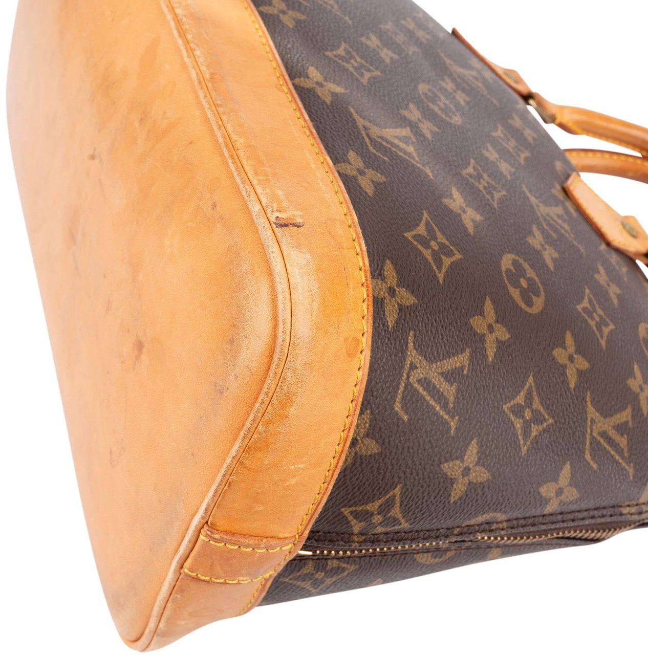 Louis Vuitton Louis Vuitton Monogram Canvas Alma PM Handbag Bruin