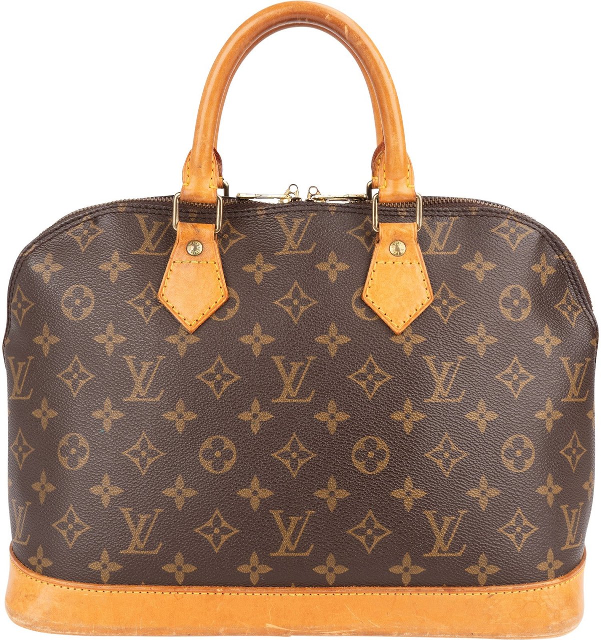 Louis Vuitton Louis Vuitton Monogram Canvas Alma PM Handbag Bruin