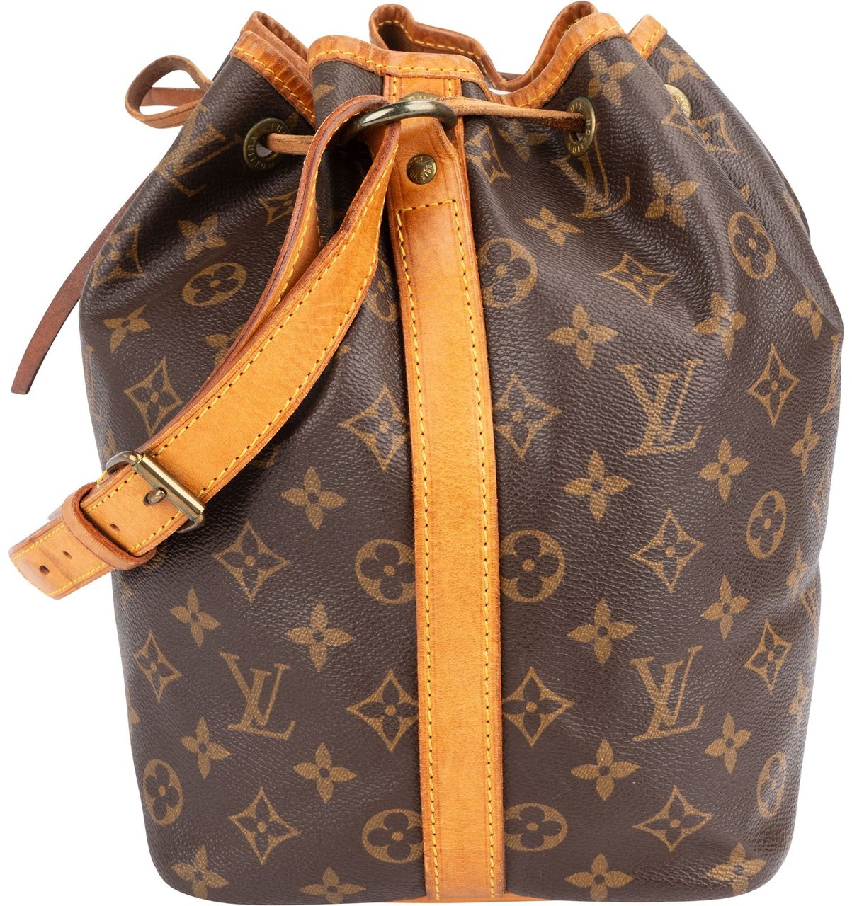 Louis Vuitton Monogram Canvas Sac Noé Petit Shoulder Bag Bruin