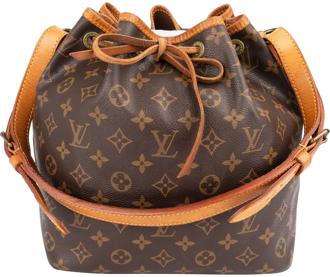 Louis Vuitton Monogram Canvas Sac Noé Petit Shoulder Bag Bruin