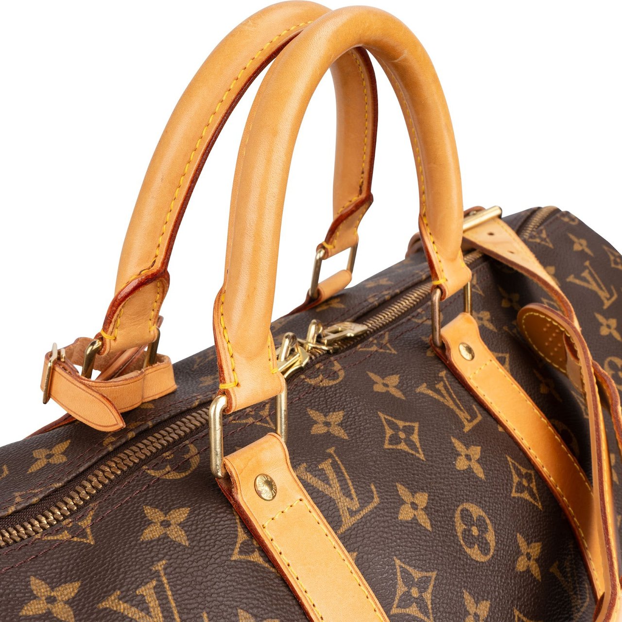Louis Vuitton Louis Vuitton Monogram Canvas Keepall 50 Bandoulière Travel Bag Bruin