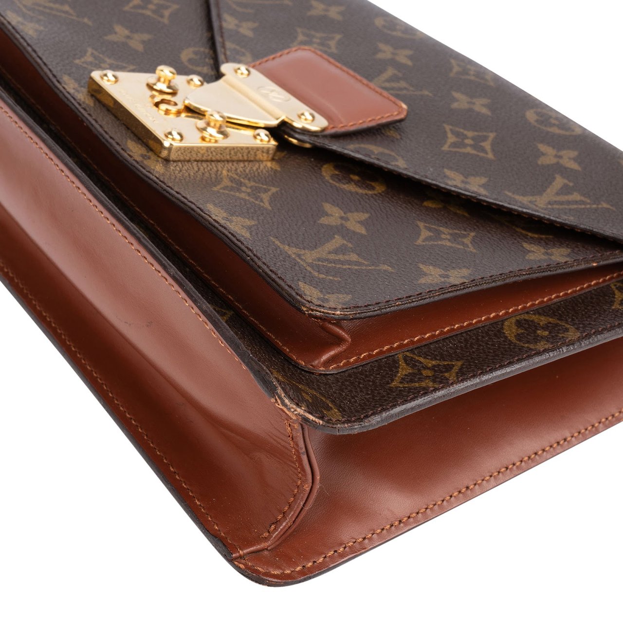 Louis Vuitton Louis Vuitton Monogram Canvas Monceau Handbag Bruin