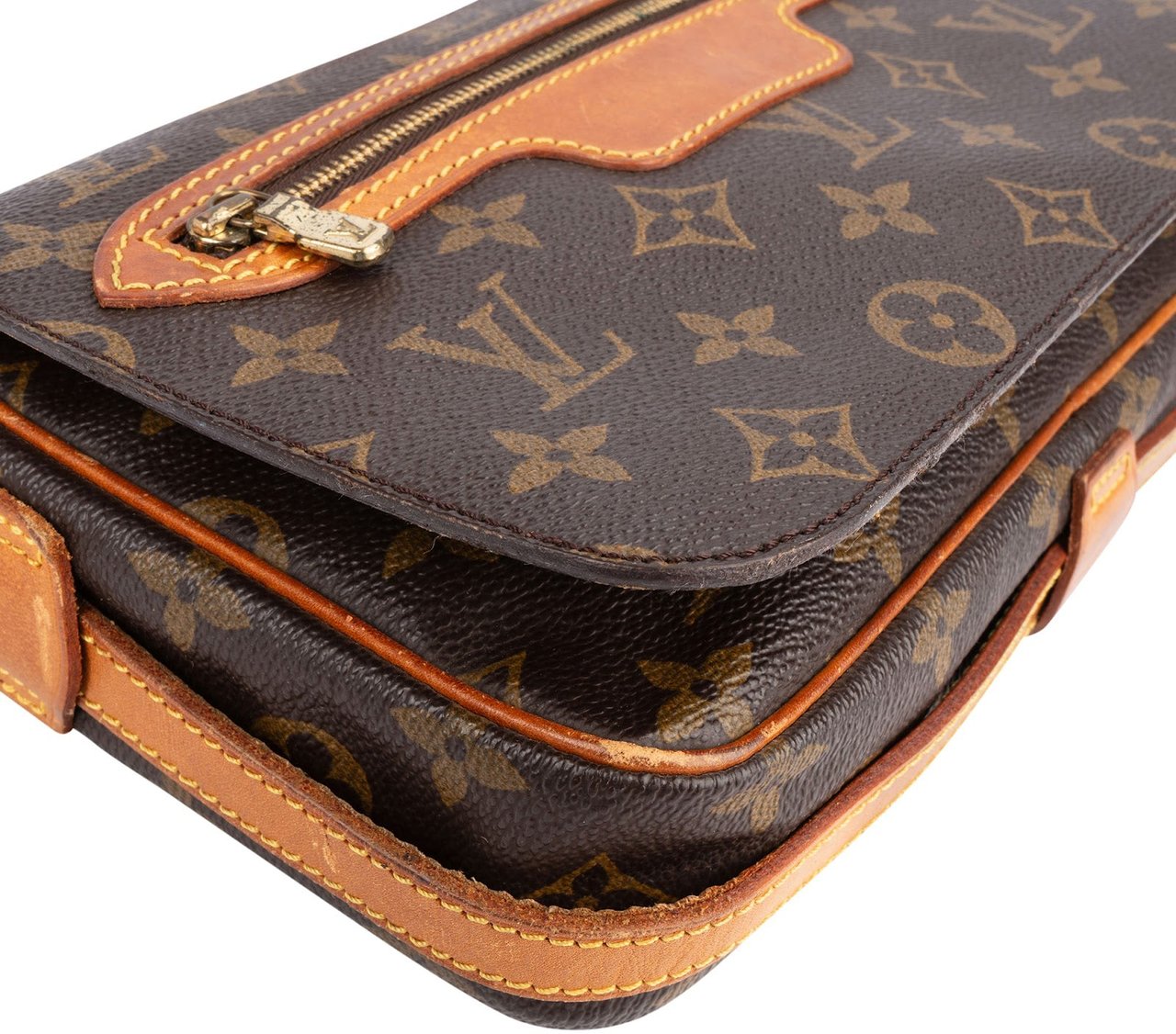 Louis Vuitton Louis Vuitton Monogram Canvas Saint Germain PM Crossbody Bag Bruin