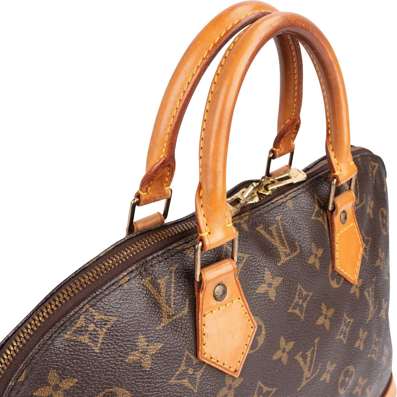 Louis Vuitton Monogram Canvas Alma PM Handbag Bruin