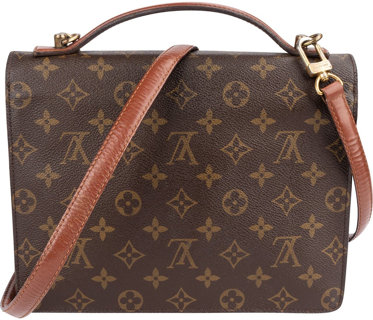 Louis Vuitton Monogram Canvas Monceau Handbag Bruin