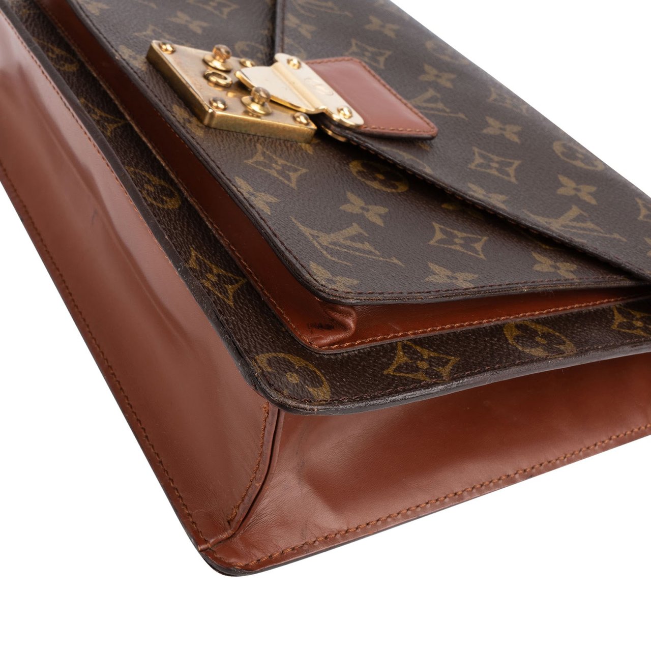 Louis Vuitton Monogram Canvas Monceau Handbag Bruin