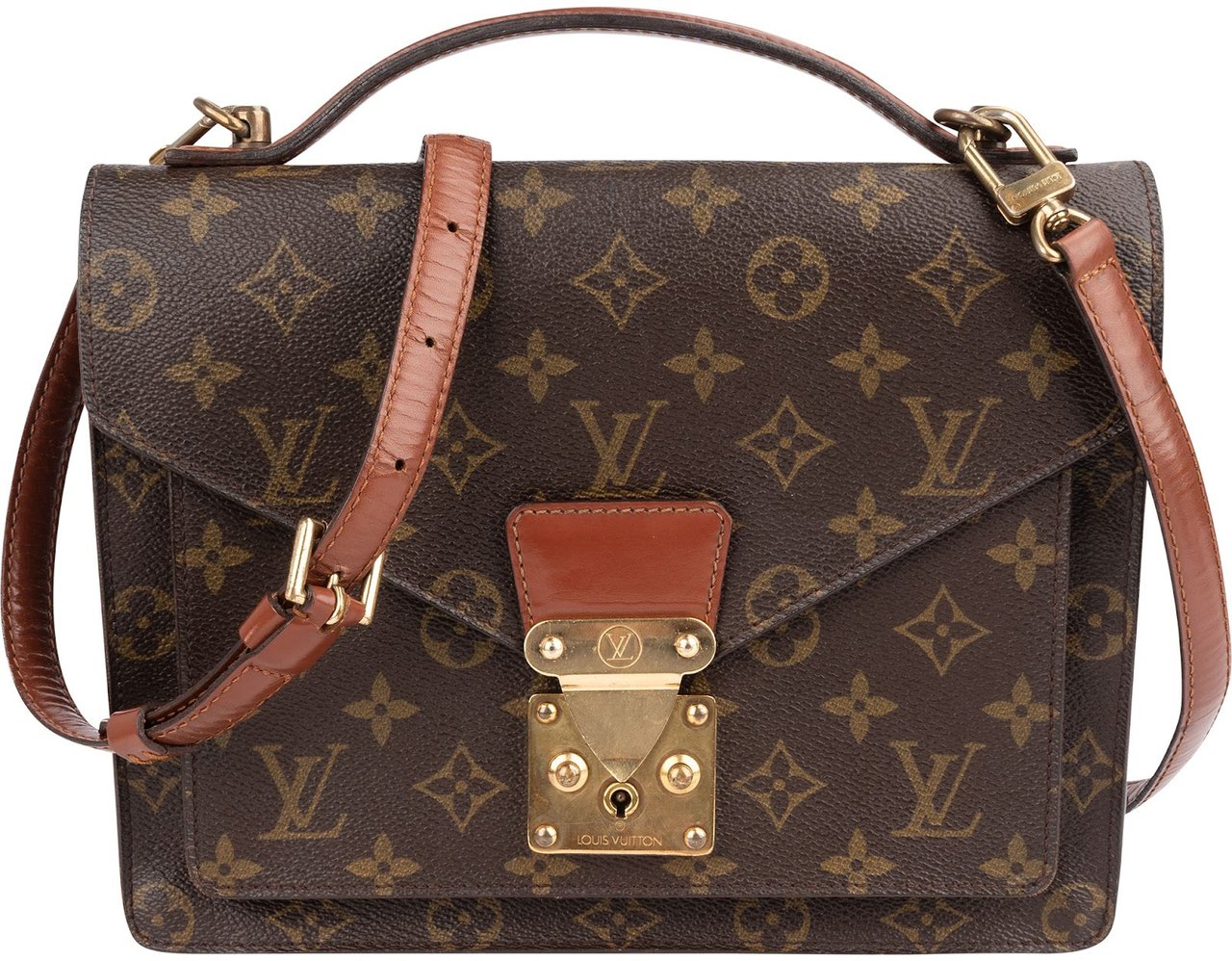 Louis Vuitton Monogram Canvas Monceau Handbag Bruin