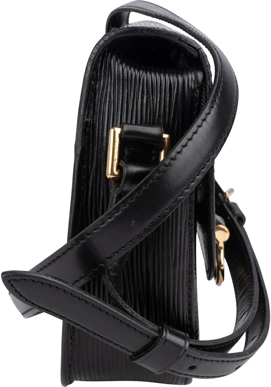 Louis Vuitton Louis Vuitton Noir Epi Leather Saint Cloud PM Crossbody Bag Zwart