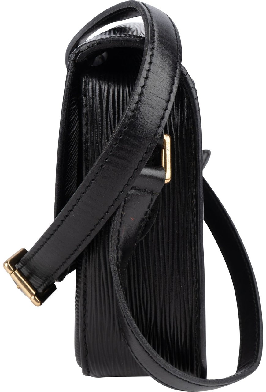 Louis Vuitton Louis Vuitton Noir Epi Leather Saint Cloud PM Crossbody Bag Zwart