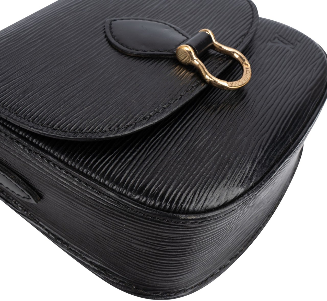 Louis Vuitton Louis Vuitton Noir Epi Leather Saint Cloud PM Crossbody Bag Zwart