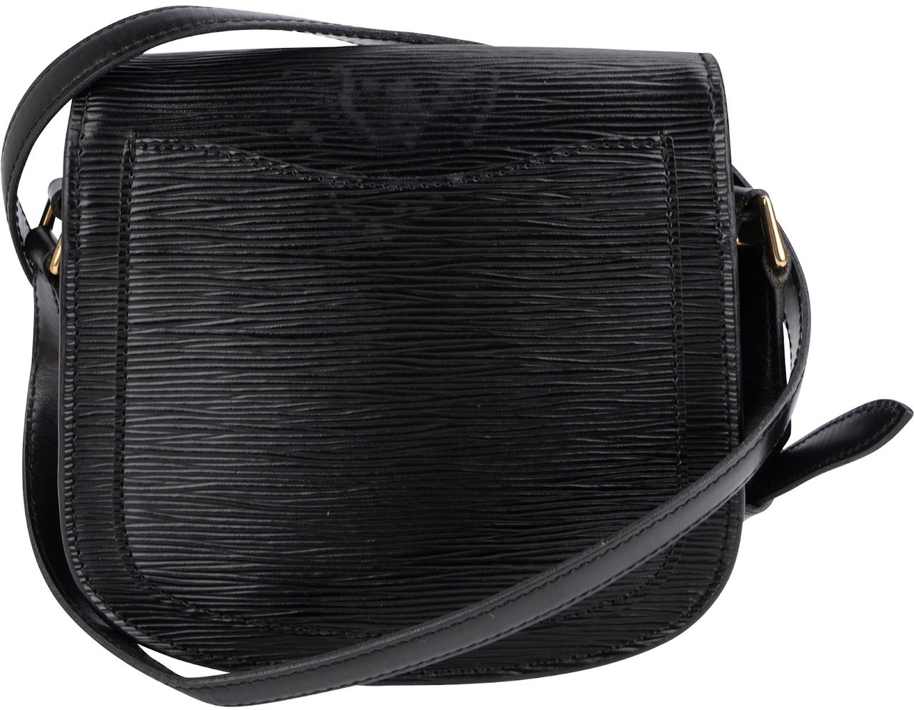 Louis Vuitton Louis Vuitton Noir Epi Leather Saint Cloud PM Crossbody Bag Zwart