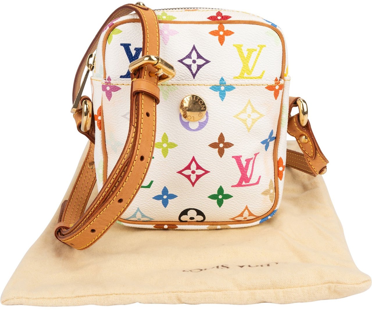 Louis Vuitton Louis Vuitton Monogram Murakami Multicolor Rift Crossbody Bag Wit