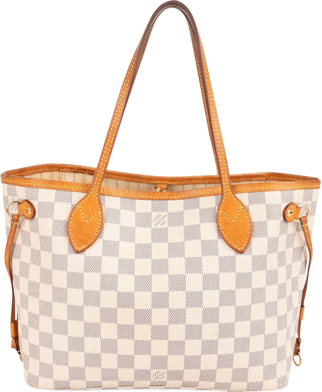 Louis Vuitton Louis Vuitton Monogram Damier Azur Neverfull PM Shoulder Bag Beige