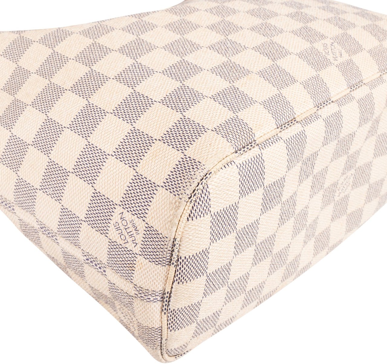 Louis Vuitton Louis Vuitton Monogram Damier Azur Neverfull PM Shoulder Bag Beige