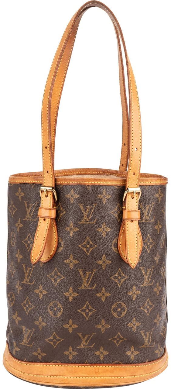Louis Vuitton Louis Vuitton Monogram Canvas Bucket PM Shoulder Bag Bruin