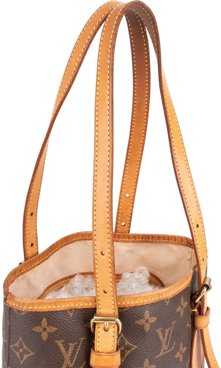 Louis Vuitton Louis Vuitton Monogram Canvas Bucket PM Shoulder Bag Bruin
