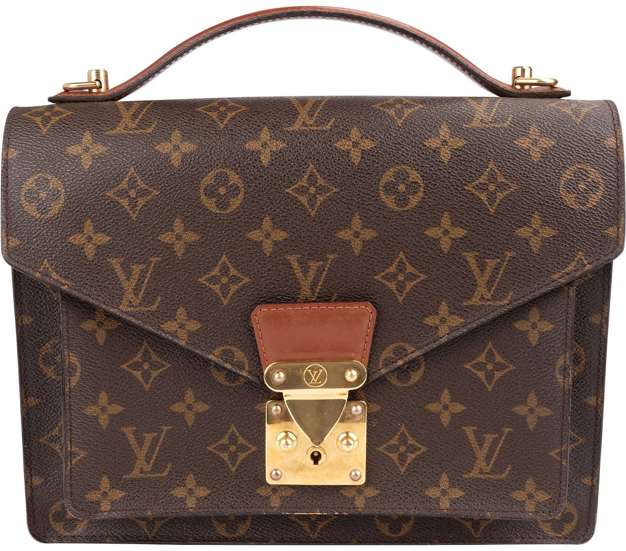 Louis Vuitton Louis Vuitton Monogram Canvas Monceau Handbag Bruin