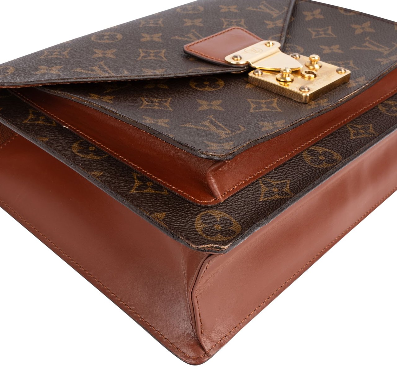 Louis Vuitton Louis Vuitton Monogram Canvas Monceau Handbag Bruin