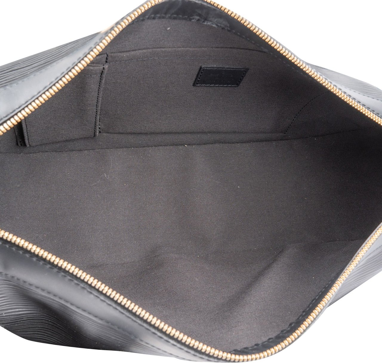 Louis Vuitton Noir Epi Leather Dhanura MM Handbag Zwart