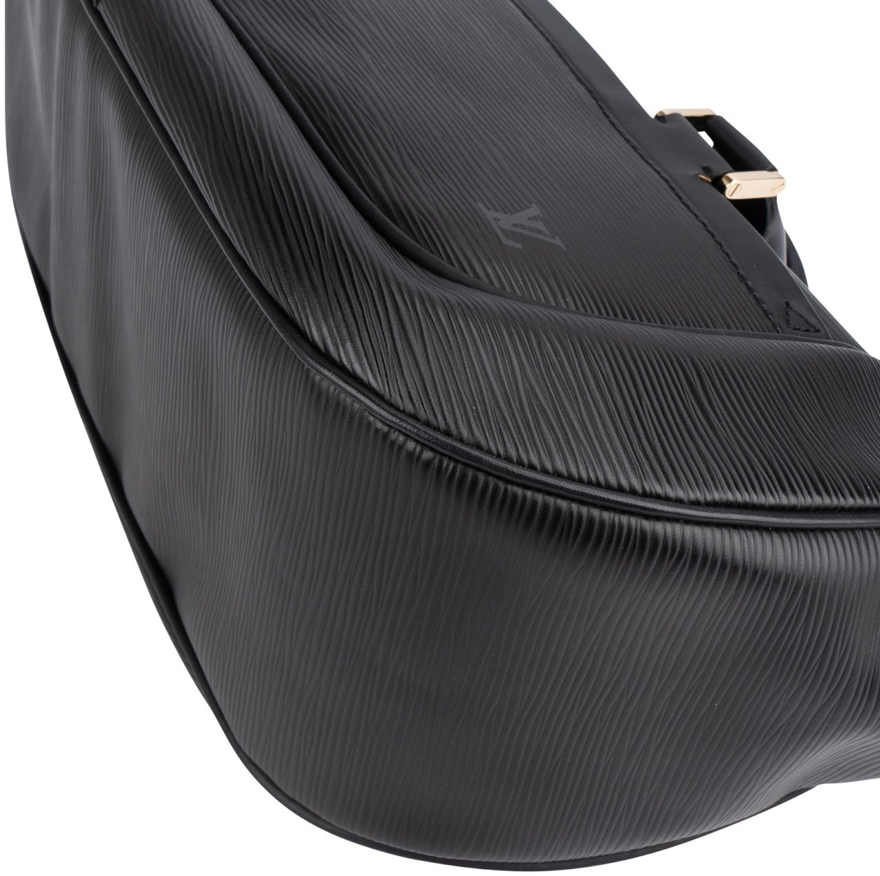 Louis Vuitton Noir Epi Leather Dhanura MM Handbag Zwart